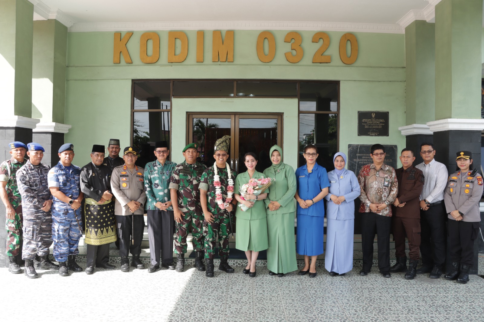 Kapolres Dumai Beserta Jajaran Sambut Dandim 0320/ Dumai
